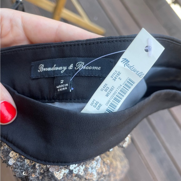NWT Broadway di Broome Sequin Mini Skirt from Madewell - Picture 3 of 4